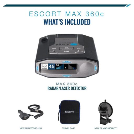 Escort Max 360c International ConnectionEscort Max 360c International Обхват на доставката