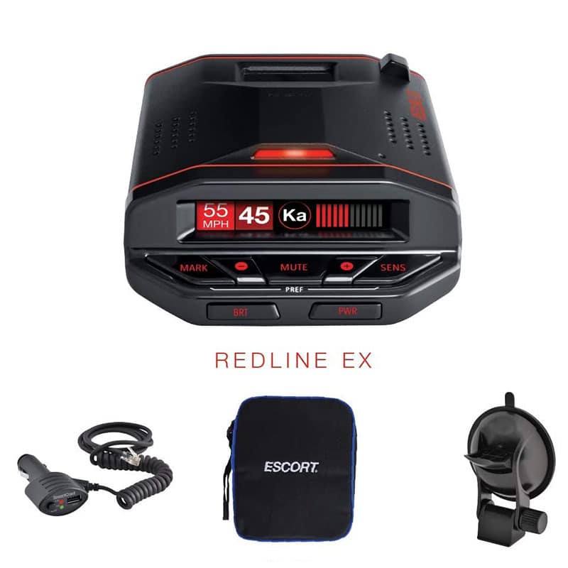 Escort Redline EX leveransomfattning